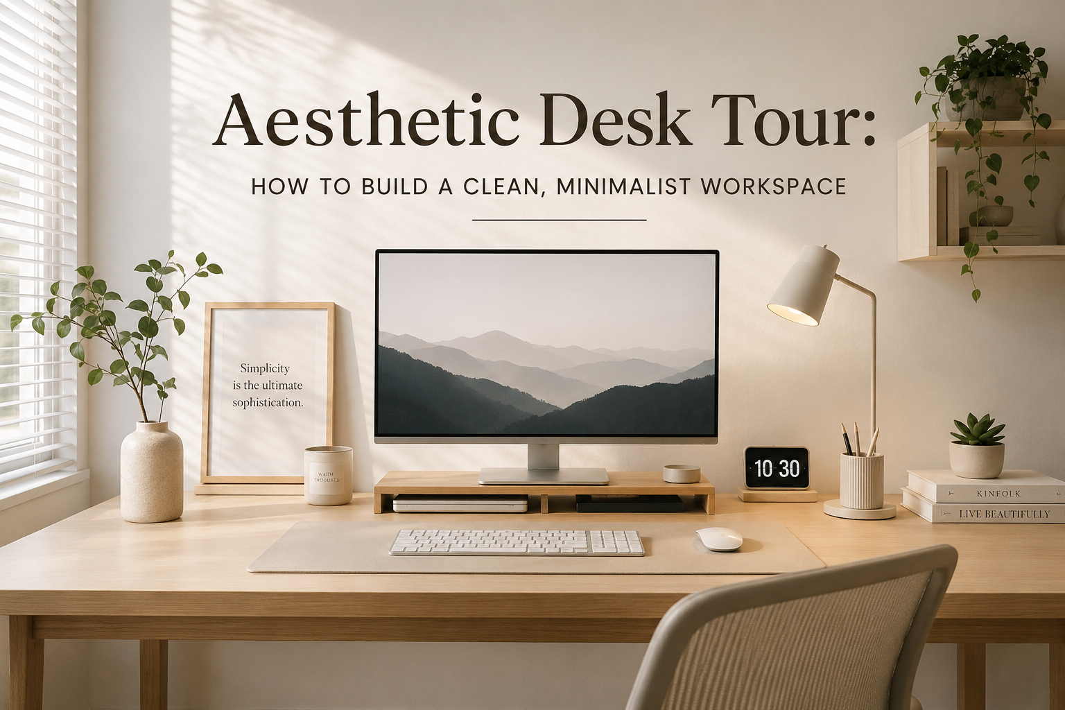 Aesthetic Desk Tour: How to Build a Clean, Minimalist Workspace