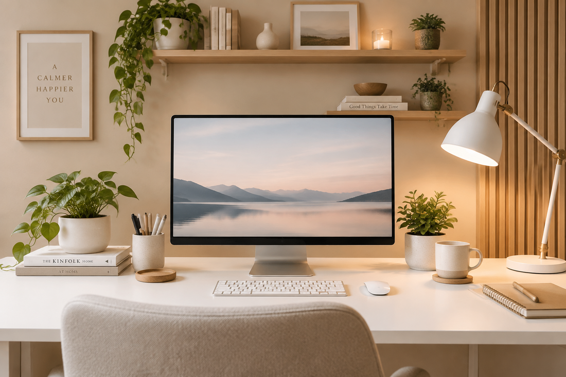 Aesthetic Desk Styling Ideas to Make Your Zoom Background Pop