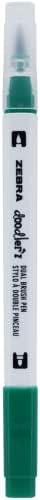 Zebra Pen doodler'z Brush Pen, Assorted, Dual Tip, Brush & Fine Tip, 12-Pk