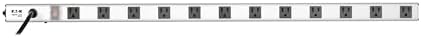 Eaton Tripp Lite Series PS361220 12-Outlet 20 Amp Long Power Strip for Dorm Room Workbench Shop and Garage, Industrial Heavy Duty Metal, 15ft Long Extension Cord, 3ft Length, Mountable/Wall Mount