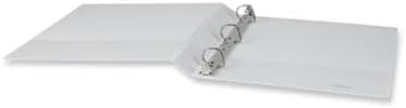 Universal Slant D-Ring View Binder, 3 Rings, 1" Capacity, 11 x 8.5, White, 12/Carton