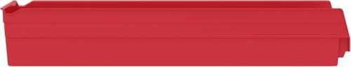 Akro-Mils 30184 Heavy Duty Plastic Shelf Bins, 24"x 8"x 4", Red, 6-Pack