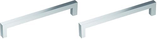 Amerock | Cabinet Pull | Polished Chrome | 6-5/16 inch (160 mm) Center-to-Center | Monument | 2 Pack | Drawer Pull | Drawer Handle | Cabinet Hardware