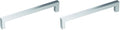 Amerock | Cabinet Pull | Polished Chrome | 6-5/16 inch (160 mm) Center-to-Center | Monument | 2 Pack | Drawer Pull | Drawer Handle | Cabinet Hardware