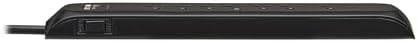 Eaton Tripp Lite Series TLP76B Surge Protector Power Strip with Flat Extension Cord Plug, 7 Outlets, 1500 Joules, 6ft Power Cable, Black, Manufacturer's Liftime Warranty & $25,000 Insurance