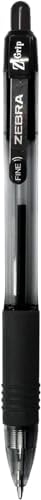 Zebra Pen Z-Grip Retractable Ballpoint Pen, Black Ink, 0.7mm, 12-Pack