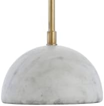 JONATHAN Y Stephen Arched 23.5" LED Task Table Lamp, Brass Gold/White