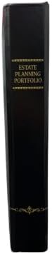 Black 1" Estate Planning Portfolio, Binder, 18 Position tabs and fillable Personal Data Sheets (Black, 1)