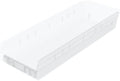 Akro-Mils 30184 Heavy Duty Plastic Shelf Bins, 24"x 8"x 4", Clear, 6-Pack