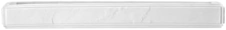 Nicole Miller - Vanity Tray, Durable Resin Countertop Accessories with Textured Marble Design, Ideal Organization for Home, Modern Bathroom Decor, Dorm Room Essentials (Zen Collection, White)