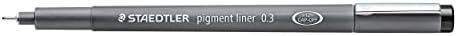 Staedtler Pigment Liner, Fineliner Pen for Drawing, Drafting, Journaling, .3mm, Black, 308 03-9