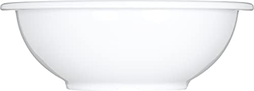 Carlisle FoodService Products Kingline Reusable Plastic Bowl Chowder Bowl, Soup Bowl for Home and Restaurant, Melamine, 16 Ounces, White, (Pack of 48)