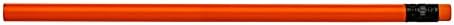 Pencil Guy Blank Neon Round Pencils, Neon Orange