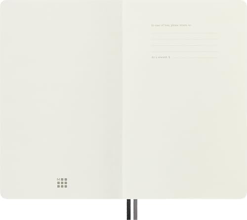 Moleskine Classic Expanded Notebook, Soft Cover, Large (5" x 8.25") Squared/Grid, Black, 400 Pages
