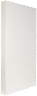 ATS Acoustic Panel 24x48x4 Inches, Square Edge, with Microsuede Fabric (Coconut)