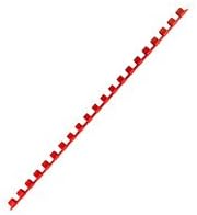 Fellowes A4 8 mm Plastic Binding Combs for Comb Binding Machine, Binds 21 to 40 Pages, Red, Pack of 100, 5345604