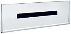 Azar Displays 129918 8.5" W x 2.5" H Horizontal U-Frame with Magnetic Strips Pack of 10