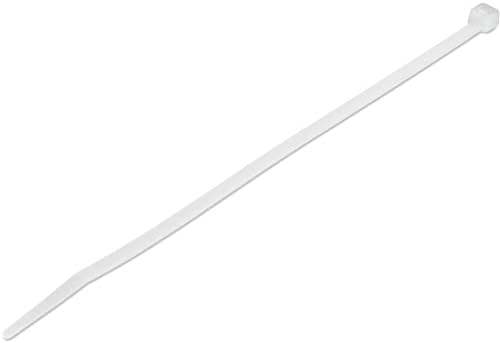 StarTech 8"(20cm) Cable Ties, 94V-2/UL Listed, White, TAA (CBMZT8N)