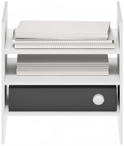 Furinno Cubicle Cube Insert, 3-Shelf Cube Organizer, Fits into Furinno Extra Thick Cubes, for Organizers and Storage, White (Does not fit IKEA Kallax Shelving)