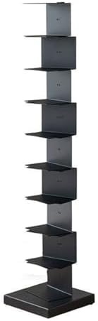 Invisible Floating Bookshelf With Metal Spine Wall Mounted Storage For Books And Decor, Space-Saving Display Unit For Home And Office Use(Black,Large)