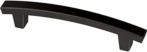 Franklin Brass (5-Pack) – Matte Black Cabinet Handles, 4 Inch Hole Center, Pulls for Drawers, Kitchen Cabinet Door, Dressers | Pierce