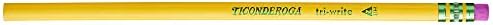 Ticonderoga Tri-Write Triangular Pencils, Wood-Cased #2 HB Soft, Yellow (13856) (Pack of 6, 72 Count Total)