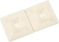 3M Cable Tie Mounting Base CTB1X1NTA-C, 4-way Adhesive Mount, Pack of 100