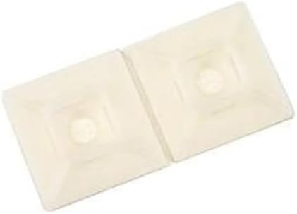 3M Cable Tie Mounting Base CTB1X1NTA-C, 4-way Adhesive Mount, Pack of 100