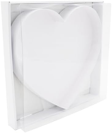 12" Fillable Cardboard Letter Charcuterie Gift Cupcake Box With Cover Sweets Packaging (Heart)