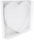 12" Fillable Cardboard Letter Charcuterie Gift Cupcake Box With Cover Sweets Packaging (Heart)