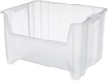 Akro-Mils Stak-N-Store Stackable Storage Bins, 15"x20"x12-1/2, Clear, 3-Pk