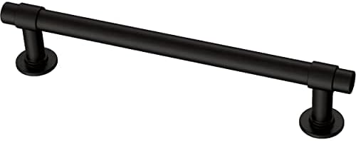 Franklin Brass Francisco (5-Pack) Cabinet Handles 5-1/16" Hole Center Pulls | Matte Black Hardware Kitchen Door, Drawers, Dressers, Furniture P29618Z-FB-B1