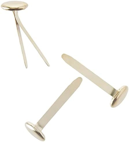 ACCO Brass Paper Fasteners, 1", Plated, 1 Box, 100 Fasteners/Box (71710)