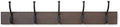 Amazon Basics Wall-Mounted Metal Coat Rack, 5 Hooks, Espresso