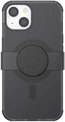 PopSockets iPhone 14 Phone Case with MagSafe, Wireless Charging Compatible, Black - iPhone 14 MS Black Translucent