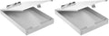 Amazon Basics Aluminum Storage Clipboard, Two-Tier, Standard Clip, 14" x 9", Silver (Pack of 2)