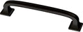 Franklin Brass (5-Pack) – Matte Black Cabinet Handles, 4 Inch Hole Center, Pulls for Drawers, Kitchen Cabinet Door, Dressers | Lombard