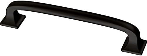 Franklin Brass (10-Pack) – Matte Black Cabinet Handles, 4 Inch Hole Center, Pulls for Drawers, Kitchen Cabinet Door, Dressers | Lombard