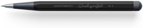 LEUCHTTURM1917 - Drehgriffel Mechanical Pencil - Refillable Writing Stylus with 0.7 mm HB Graphite Lead (Black)