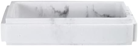 Avanti Linens - Soap Dish, Resin Counertop Decor, Marble Designed Bathroom Accessories (Catania Collection)