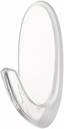 Command Small Hooks, Clear, 2-Hook, 6-Pack