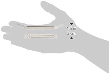 Officemate Premium Prong Fasteners, Complete Set, 1 Inch, Box of 50 Office Paper Clamp (99710), Silver