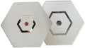 Decorative Wall Acoustic Panel. 12 x 10 x 0.4 inches with an artisan mirror design or floral design (Mirror-Design)