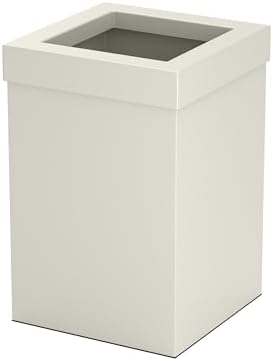 Gatco Small Bathroom Trash Can with Lid, Square 3 Gallon Stainless Steel Wastebasket, Under Sink, Matte Pearl, for Bathroom, Bedroom, Office (1935)