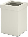 Gatco Small Bathroom Trash Can with Lid, Square 3 Gallon Stainless Steel Wastebasket, Under Sink, Matte Pearl, for Bathroom, Bedroom, Office (1935)