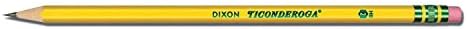Ticonderoga #2 Pencils, Wood-Cased, 6 24-Count Hang-Tab Boxes, Total 144 Pencils, Yellow (13924) (13924N)