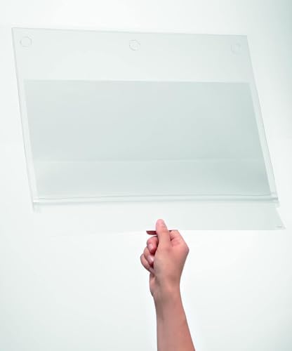 Durable Outdoor Sign Holder, Water-Resistant, Tabloid Size, 5 Pack