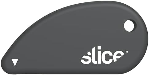 Slice Micro Safety Cutter | Safe Ceramic Box Cutter Lasting 11x Longer than Metal | Keychain Box Opener | Combo Pack | Slate + Millennial Gray
