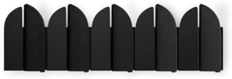 Umbra Saloon Wall Hook, Wall Mounted Coat Rack, 5 Hook, Black