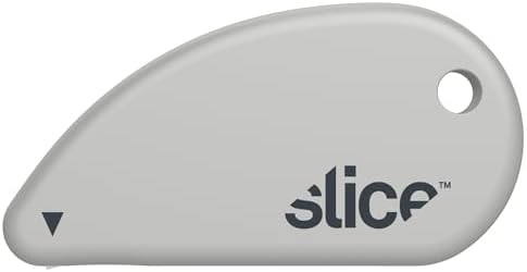 Slice Micro Safety Cutter | Safe Ceramic Box Cutter Lasting 11x Longer than Metal | Keychain Box Opener | Combo Pack | Earth White + Sage